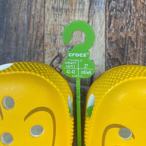 Crocs X McDonald's Adult Unisex M9/W11 Yellow Birdie Classic Clog - Picture 4 of 16